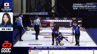 動きがかわいい…鈴木夕湖の“パタパタ”サイン？フルスイープで中央ビタ止め！ロコ・ソラーレのチームワークに注目