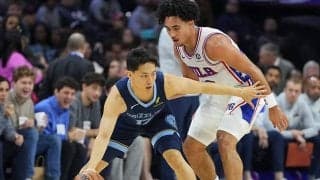 河村勇輝が待望のNBA初3P成功、華麗なパスも披露…グリズリーズはウィザーズ破り2連勝