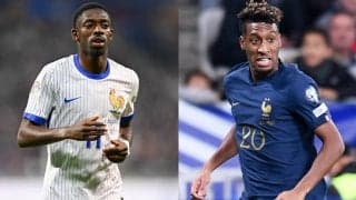 デンベレが直近の試合ヒザを負傷しフランス代表不参加、コマンが追加招集【UEFAネーションズリーグ】