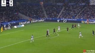 久保建英の圧巻“縦突破”が話題沸騰「バルサのライン下がる下がる」鋭すぎる仕掛けと逆足クロスで守備陣を翻弄した瞬間