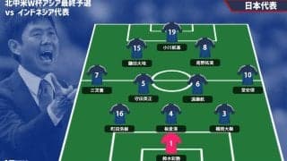 日本代表スタメン発表！ インドネシア戦1トップは小川航基、3バックの一角に橋岡大樹が入る【2026W杯アジア最終予選】