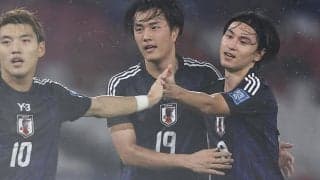 「チャンスがあれば振り抜いてやろうと」三笘薫のパスをダイレクトで蹴り込んだ南野拓実、最終予選3点目は「決まって良かった」