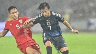 【インドネシア戦で狙われた三笘の左サイド。中国戦でどうすべきか？(2)】三笘・中村・前田の左サイド3枚をどう使い分けるべきか……練習でトライも、まだ実戦で使っていない形も