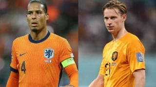 UNLグループ2位確定のオランダ代表、ファン・ダイクとF・デ・ヨングが最終節前に早期離脱