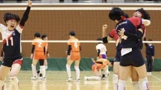 京都橘高 エース平野は「人生でいちばんくらい緊張」 重圧を乗り越え北嵯峨高にストレート勝ち【春高2025京都府予選（女子）】