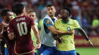 「ハフィーニャに蹴らせる」ブラジル代表指揮官が大一番のPKキッカーを明言　前回失敗で制御失ったヴィニシウスを念頭に