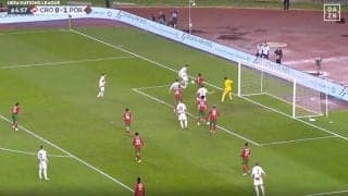 なんでお前がいるんだよ！ 予測不能の“衝撃ゴール”「見えなかった」 “魔改造”のクロアチア代表DFが強烈シュート炸裂！「シティペップのおかげ」