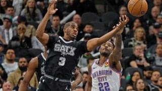 怪物欠くスパーズがサンダー撃破…若手とベテラン融合、クリス・ポールがダブルダブル