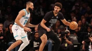 C・ジョンソンの活躍でネッツがホーネッツとの接戦制す…キャブス15連勝ストップ【エミレーツNBAカップ2日目結果】