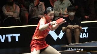 張本美和が明かした進化の要因「トップ選手になってくると……」　中国勢との対戦も手ごたえ「怖さはなくなってきた」【WTTファイナルズ福岡】