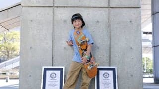 小学4年生の天才スケーター河上恵蒔が、3つのギネス世界記録™を樹立！