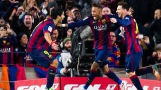 バルサ伝説の“MSNトリオ”が再集結！ イーフト内であの名シーンが再現…メッシ「素晴らしい友情はあの写真が物語っている」