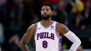 シクサーズのポール・ジョージが左ヒザの骨挫傷のため最低2試合を欠場