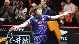 張本智和が力説した圧巻パフォーマンスの裏側　世界2位の林詩棟撃破に連呼した「たまたま」の正体【WTTファイナルズ福岡】