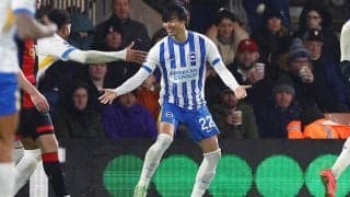 三笘薫の開幕戦以来の今季2点目が決勝点！　10人ブライトンが薄氷逃げ切りで連勝達成【プレミアリーグ】