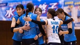 【バレー】ブレス対カノア。首位攻防戦はブレス浜松が勝利。移籍加入の司令塔・坂口莉乃「私がブレスのスピードバレーを支配します」　V女子