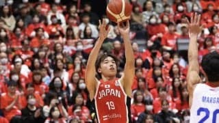 日本代表がグアムに17点リードで前半終了…西田優大と吉井裕鷹が2ケタ得点