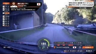 「この細い道を…」日本人ラリードライバーが異次元の“全開”アタック 「また190出た！」中継が捉えた超高速シーン
