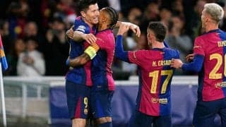 レヴァンドフスキが史上2人目のCL100ゴール達成！　バルセロナが躍進ブレストに初黒星与える【CL】