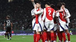 鬼門ポルトガルで躍動のアーセナルが5発圧勝！　守田英正先発のスポルティングは今季初黒星に…【CL】