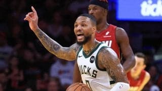 リラードが37得点挙げヒートを撃破…バックスは5連勝で勝率5割復帰