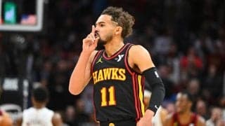 ヤングがキャリアハイの22アシストを残したホークスがリーグ首位のキャバリアーズを撃破