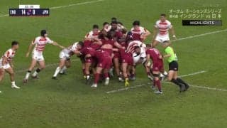 “赤いバラ”の塊が押し寄せてくる…！イングランド代表のド迫力モールに日本代表の守りが粉砕される絶望タイム