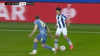 久保建英、相手守備を翻弄する“仕掛け”で圧巻の縦突破「久保くんだけレベチ」超絶ドリブル＆急加速の瞬間