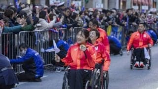 秋晴れの日本橋、１万人の前でパリ2024TEAM JAPANが感謝のパレード！