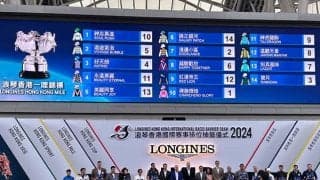 【香港マイル枠順確定】ジャンタルマンタル＆川田騎手は8番ゲート、ソウルラッシュ＆J.モレイラ騎手は10番ゲート