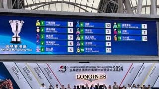 【香港ヴァーズ枠順確定】ステレンボッシュ＆J.モレイラ騎手は13番ゲート、プラダリア＆C.デムーロ騎手は2番ゲート