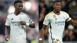 レアルFWヴィニシウスに早期復帰の可能性、CLアタランタ戦も視野に！ まもなく負傷から1年のアラバとともにチーム練習一部参加