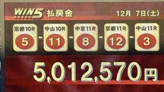 WIN5は500万円超の払戻し…中日新聞杯はデシエルトが逃げ切りV