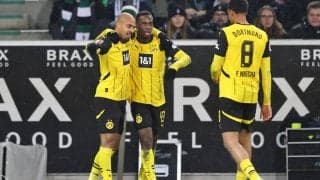 バイノー=ギテンスの公式戦4戦連発弾もドルトムント、板倉滉フル出場のボルシアMGにドロー【ブンデスリーガ】