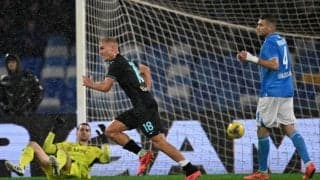 イサクセンの一撃に沈んでラツィオに連敗のナポリが首位陥落【セリエA】