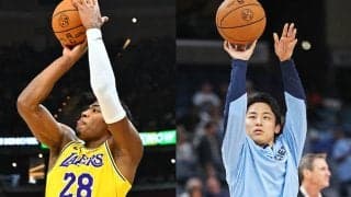 八村塁5得点、レイカーズ18点リードで前半終了…河村勇輝は“ベンチ入り”せず日本人対決お預け