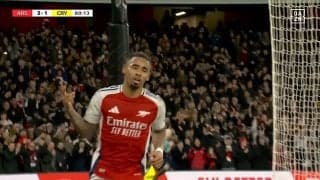 異次元の独走！敵陣50mドリブル→10秒で仕留めた“高速カウンター”が話題沸騰 アーセナルFWが覚醒「ハットトリックすご」