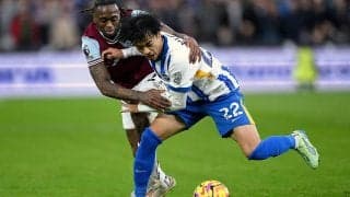 ブライトンはハマーズとドローで5戦未勝利…スタメン三笘薫は前後半に2度の決定機【プレミアリーグ】