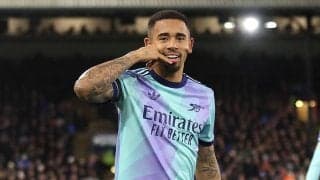 「とても満足」今季プレミア初弾など2得点、アーセナルFWジェズスが挽回へ意欲「9番には得点を求られるプレッシャーがあると理解している」