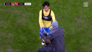 何が起きた！？ 伊藤涼太郎、試合中にユニ“着替える”珍事 「破損があったようです」実況も言及したハプニングの一部始終