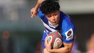 リーグワン初勝利につながる1トライ。「ルーキーらしく、力全開で」