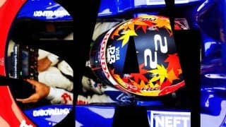 角田裕毅、“鈴鹿スペシャル”特製ヘルメットの秘話を激白 「ただ色を変えただけじゃ…」超クールに激変した裏事情