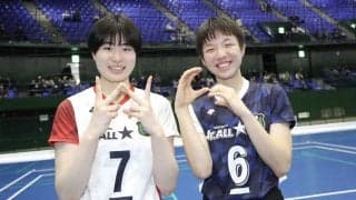 福村心優美（就実高）×西村美波（金蘭会高）「全国大会の決勝でエースの打ち合いを」【月刊バレーボール2024年4月号バックナンバー　ドリームマッチ対談】