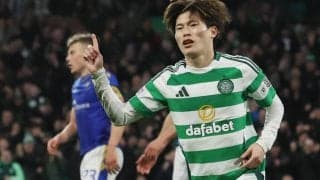 古橋亨梧2発に前田大然が連発、セルティックが2戦連続4発快勝で2024年締め【スコティッシュ・プレミアシップ】