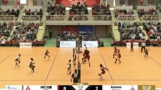 女子バレーとは思えない…“規格外”パワーにどよめき 2枚ブロックを弾き飛ばす衝撃スパイク