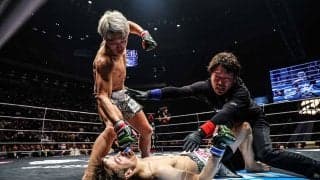 【RIZIN】朝倉BD軍・冨澤大智、キングカズ息子・三浦孝太が“白目失神”の戦慄ヒザ蹴り113秒葬