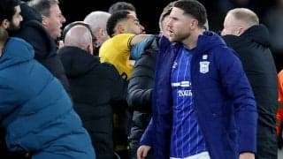 ウルブスのエースFWクーニャに2試合停止＆罰金処分…イプスウィッチ戦後の小競り合いに対する処分