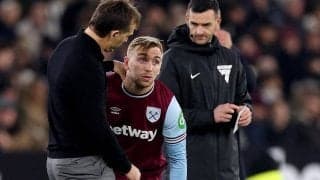 不調ウェストハムに痛手…今季5ゴールのFWボーウェンがリバプール戦で左足骨折