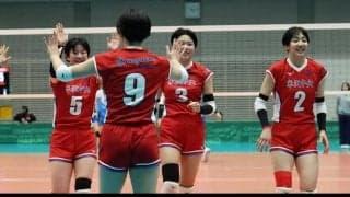 春高バレー　米沢中央が日南学園にストレート勝ち、〝さくらんぼパワー〟全開で好発進