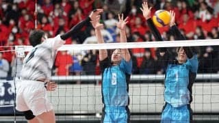 春高バレー　今大会最長ブランクとなる33年ぶり出場の大垣日大、インターハイ8強の松本国際にストレート勝ち　小川寛太「冷静にできた。駿台学園さんと試合をしたい」